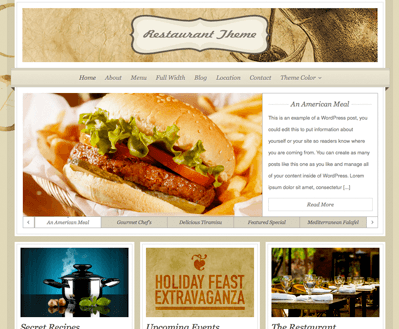 Restaurant Theme van Organic Themes Restaurant Theme van Organic Themes