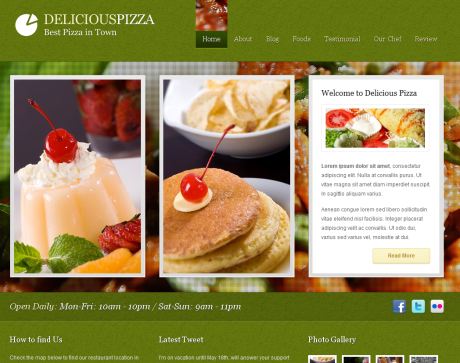 Delicious Restaurant WordPress Theme Delicious Restaurant WordPress Theme