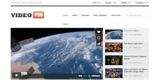 YouTube alike themes in WordPress