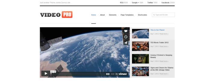 YouTube alike themes in WordPress