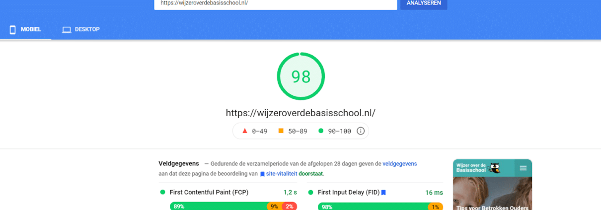 WordPress snelheid optimalisatie