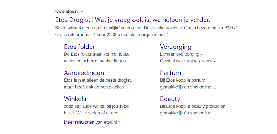 Een meta description geeft antwoord en triggert de zoeker om te klikken.