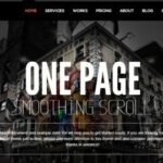 One page wordpress theme