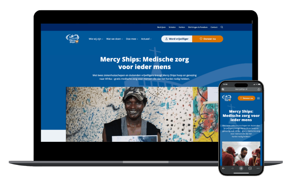 Mercyships wordpress website